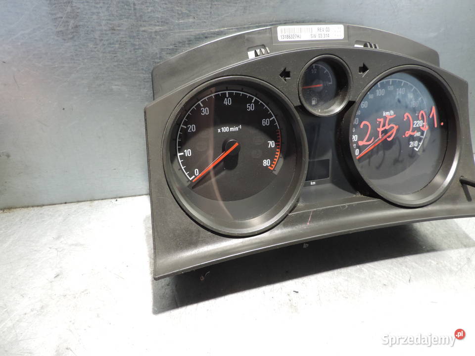 LICZNIK ZEGAR 13186327HJ OPEL ASTRA III H 16 B Nowy Sącz