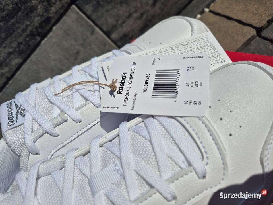 Nowe Buty Reebok Glide Klasyczna Biel Rozmiar 41 Reebok Brzezna