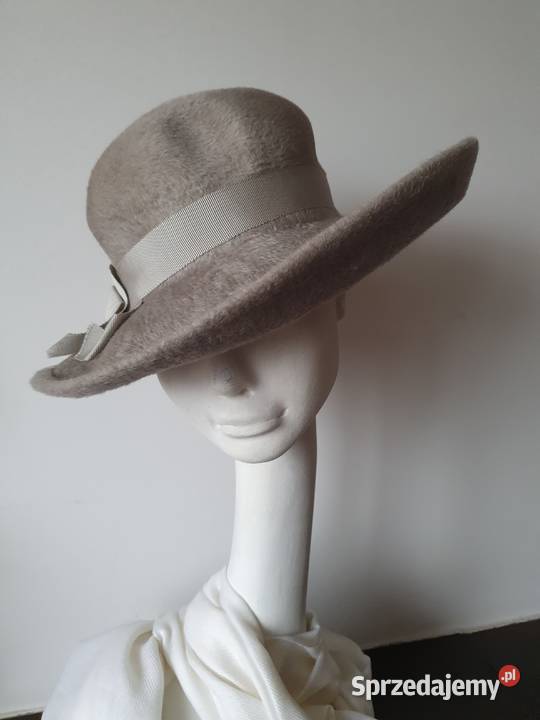 Kapelusz beżowy szary siwy 10 Katowice