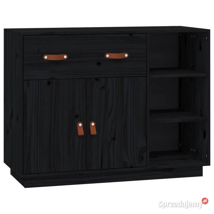 Szafka czarna 985x40x75 lite drewno sosnowe mazowieckie Warszawa