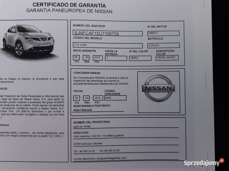 Nissan JUKE 15 Dci 110 bluetooth Grudziądz