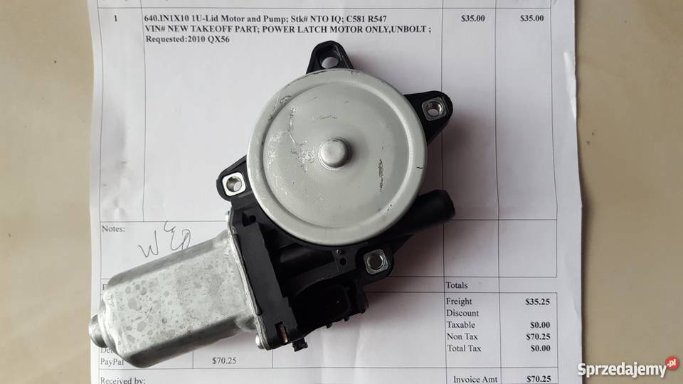 Silniczek zamka dociąg klapy Infiniti Nissan FX Kraków