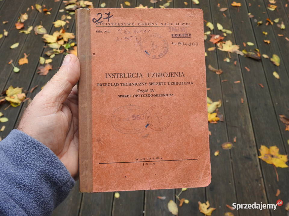 Instrukcja Uzbrojenia 1959 Warszawa 236 stron