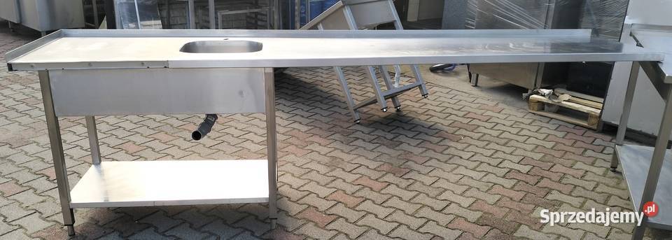 Zlew gastronomiczny 1komorowy 302x70x85