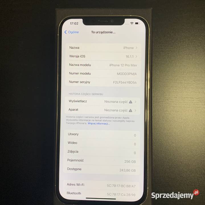 iPhone 12 Pro 256GB Biały Nowa bateria 100 sprzedam