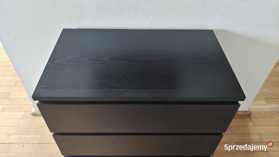 Komoda Malm Ikea 80 czarnobrązowa Warszawa