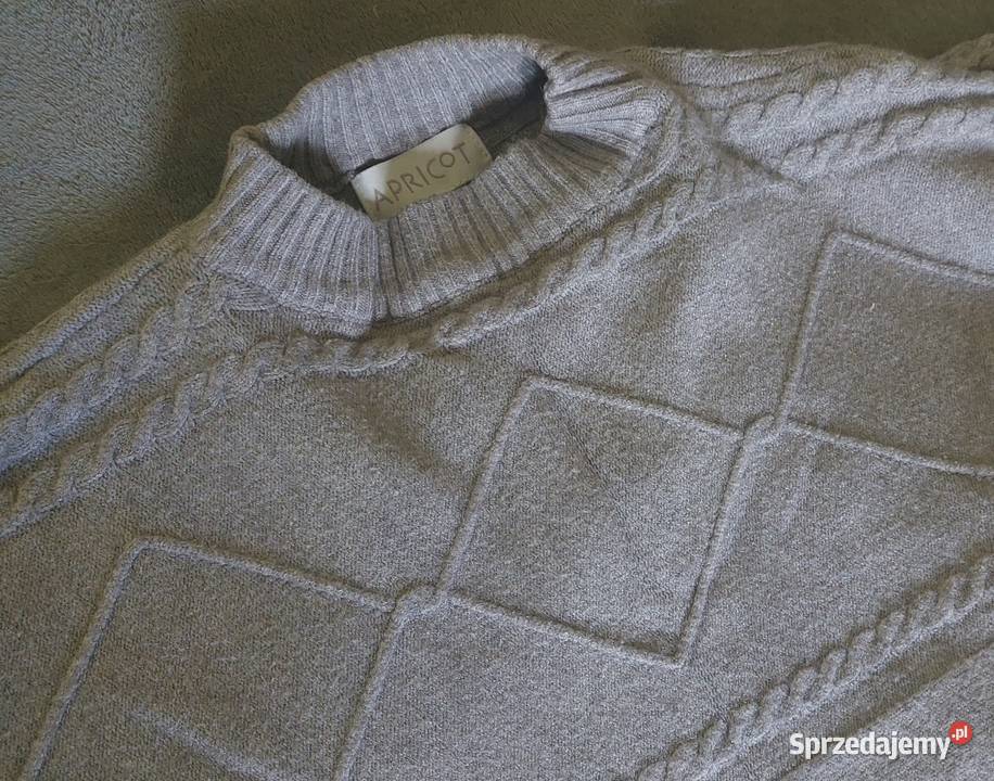Sweter szary pelerynka szary/srebrny lubelskie Józefów Roztoczański