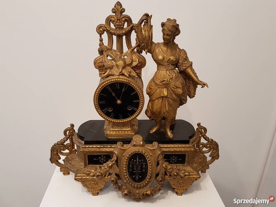 Zegary kominkowe Francja Okazja Antyki świętokrzyskie Słupia