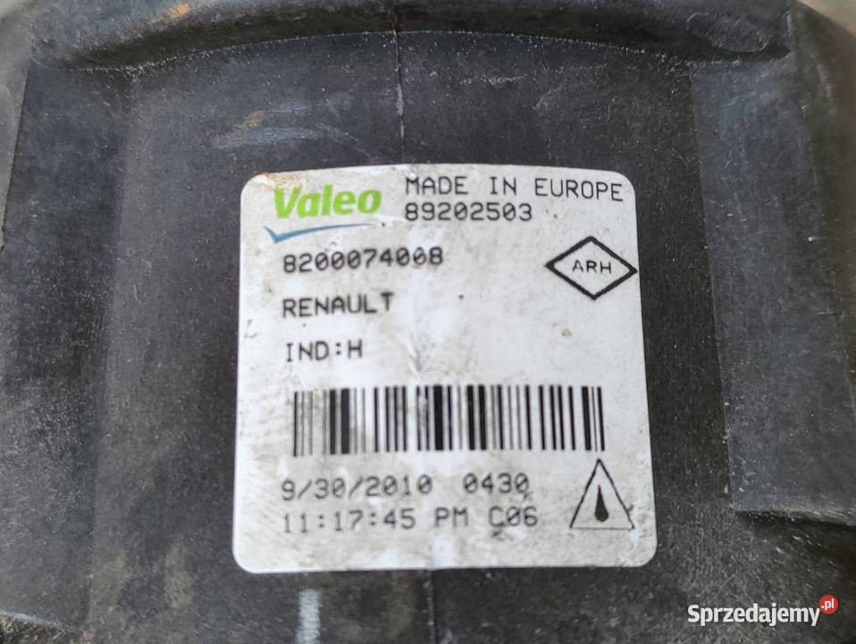 Halogen Lewy Prawy Renault Megane III 89202503 Lampy przeciwmgielne Pleszew