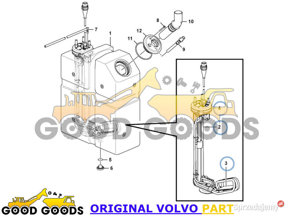 VOLVO CZUJNIK POZIOMU TEMPERATURY ADBLUE Władysławów