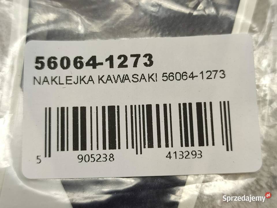 NAKLEJKA NA LEWY BOCZEK KAWASAKI ZX6R GREEN 2001