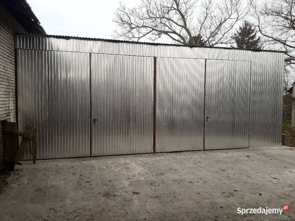 Garaż Blaszany 15x6 jednospadowy Zielony Włoszczowa