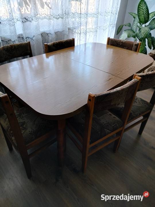 Stół z krzesłami lubelskie