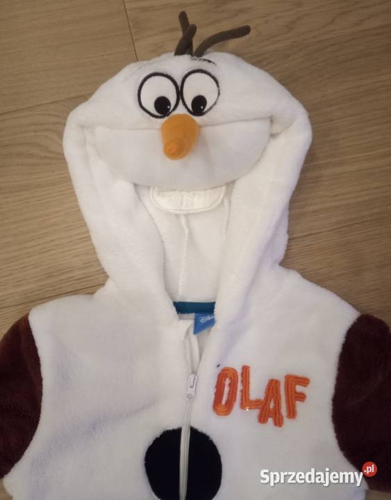 Strój karnawałowy Bałwan OLAF z Krainy Lodu 56 kujawsko-pomorskie Toruń sprzedam