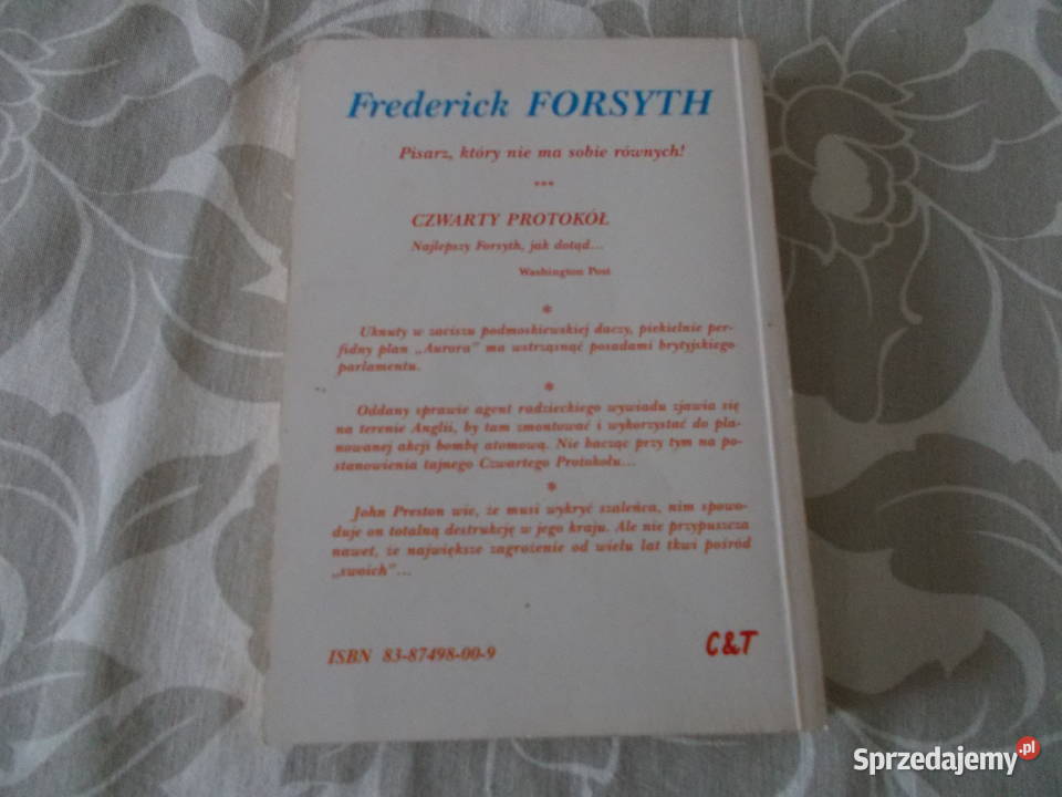 Frederick Forsyth Czwarty protokół opolskie Głubczyce