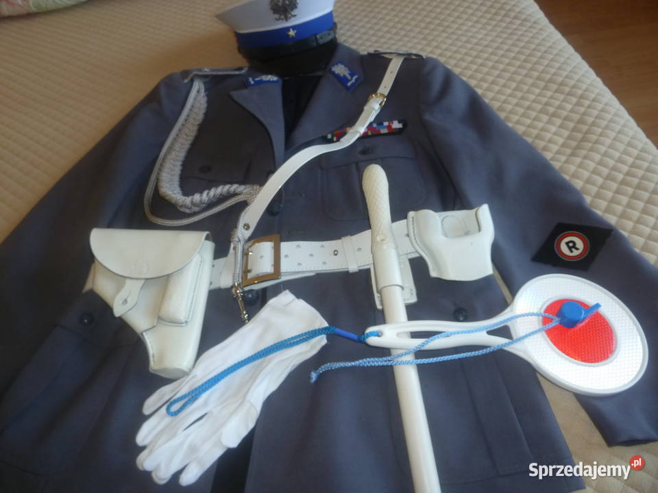 Mundur milicja RD chorąży epoka PRL