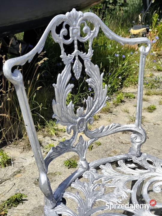 Piękny Aluminiowy Zestaw Ogrodowy Vintage Styl Zestawy mebli ogrodowych Poddębice