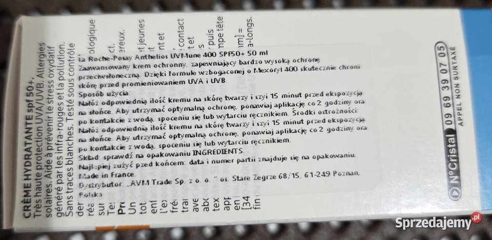 a Roche Anthelios UvMune SPF 50 Krem Do opalania Unisex Kosmetyki mazowieckie