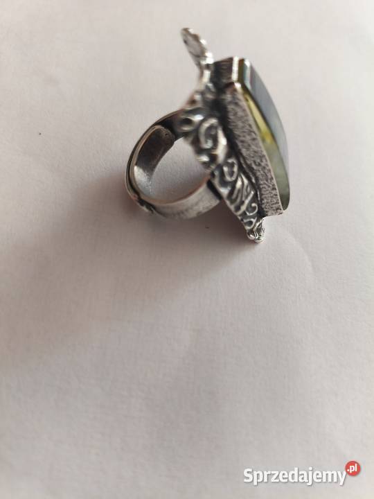 Pierścionek z Bursztynu srebro Zegarki i Biżuteria Białystok