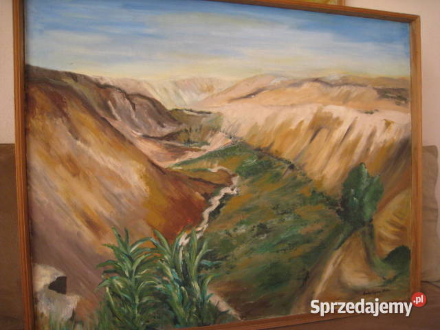 Obraz olejny Pejzaż afrykański Malarstwo śląskie Częstochowa