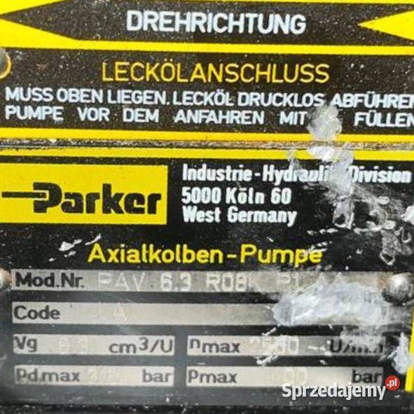 Parker PAV 63R08KP1AA Pompa hydrauliczna do Poznań