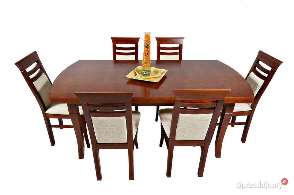 Stół Dębowy KLOZE 6 krzeseł UŚMIECH Lublin