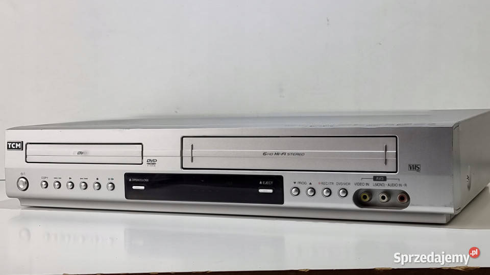 TCM 6 głowic Video magnetowid VHS DVD Magnetowidy Międzychód