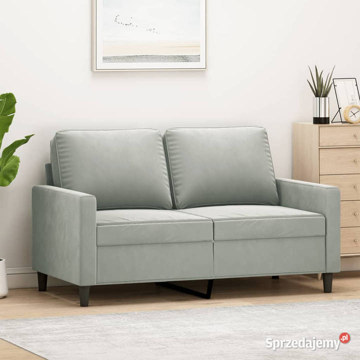 Sofa 2osobowa jasnoszara 120 tapicerowana mazowieckie Warszawa
