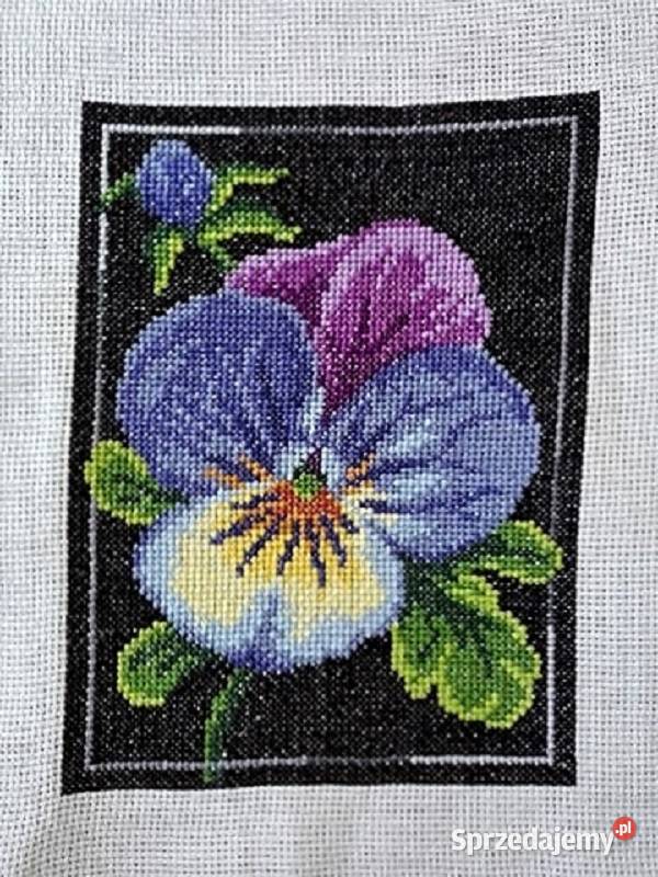 KWIATY haft 2 wielokolorowy Dekoracje i ozdoby