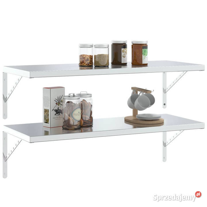 Wsporniki do półek 4 40x25x25 srebrna stal Warszawa