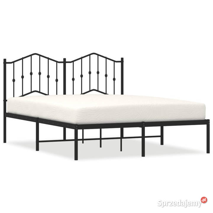 Łóżko Metalowe Czarne Rama Łóżka Ze Stelażem 207cm mazowieckie sprzedam
