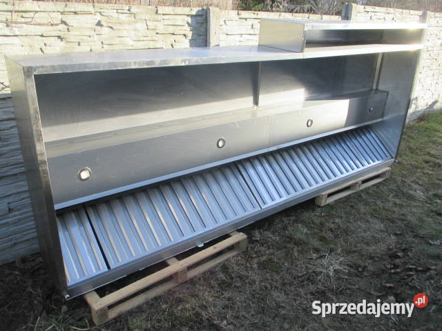 Okap Skrzyniowy Z Filtrami i Oświetleniem