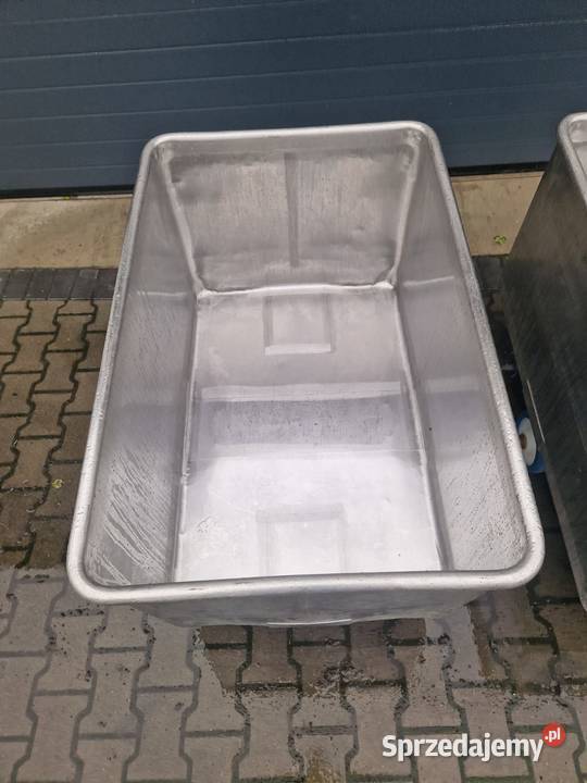 Zbiornik na kółkach wanna pojemnik stal