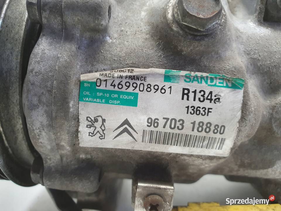 Peugeot 207 14 16V VTi SPRĘŻARKA KLIMATYZACJI osobowe Janów