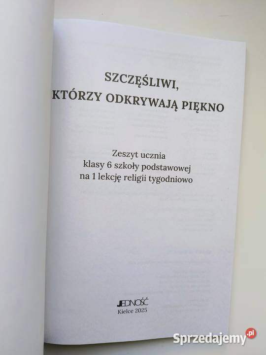 Zeszyt ucznia religia klasa 6 Szkoły Podstawowej Podręczniki śląskie Katowice