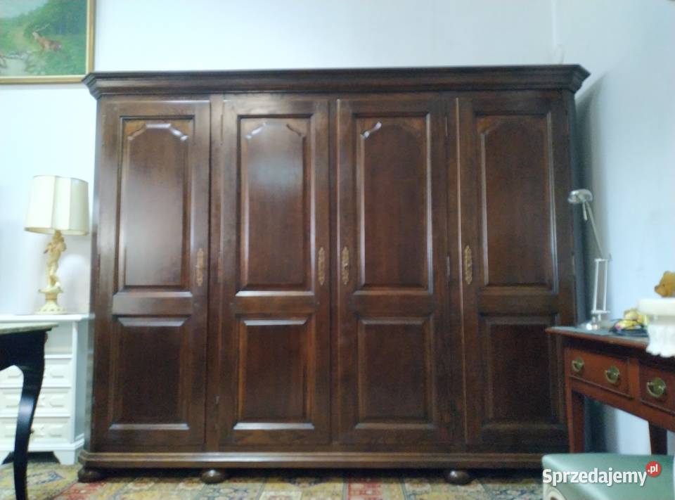 Solidna dębowa szafa 4drzwiowa lite drewno Białystok