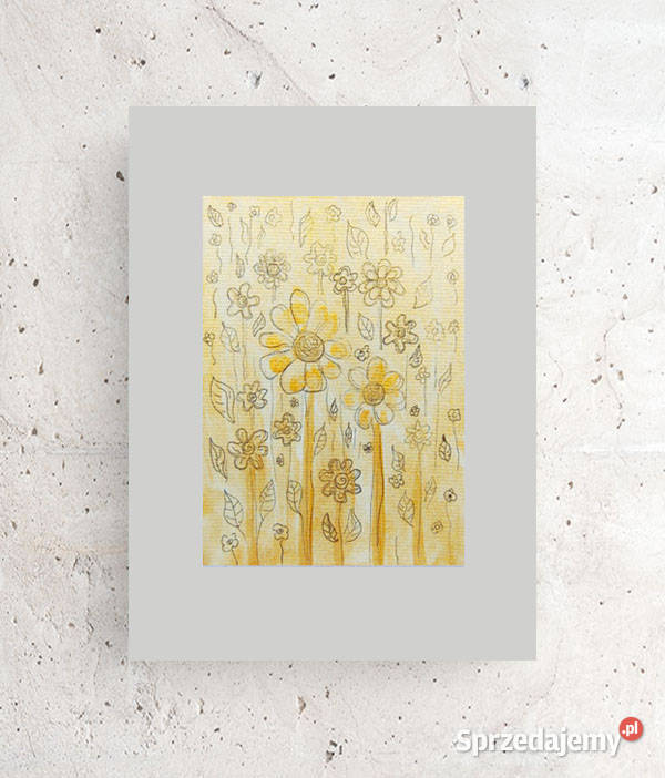 kwiatki rysunek do przedpokoju skandynawski Bydgoszcz