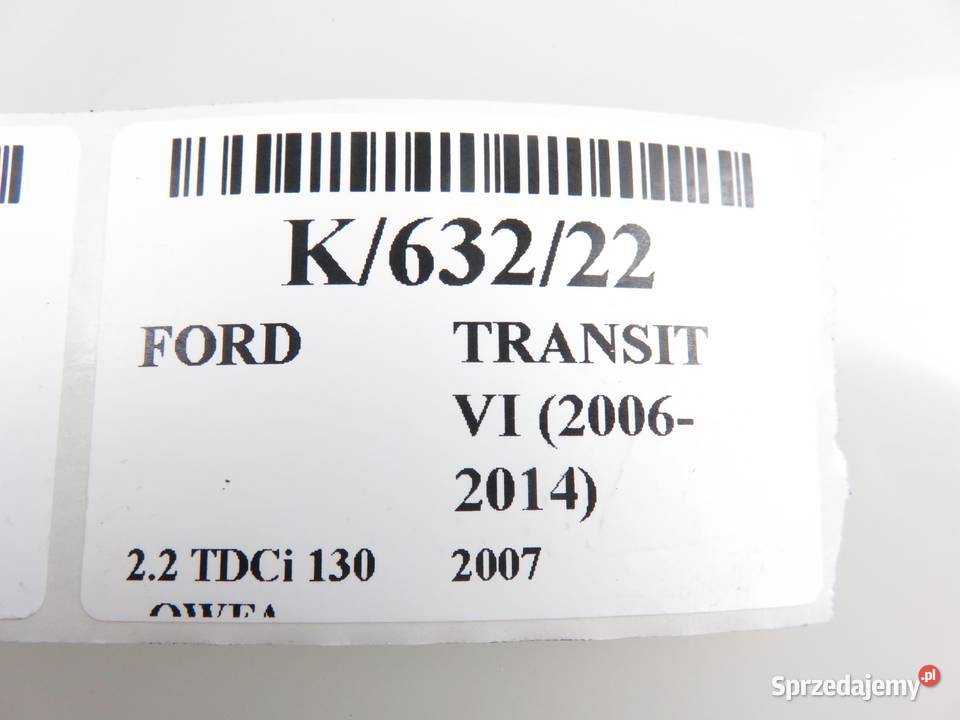 ZAMEK DRZWI TYLNY FORD TRANSIT VI