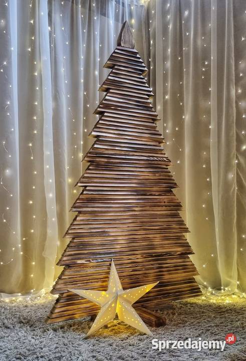 Choinka drewniana ekologiczna naturalne drzewko śląskie Kalety