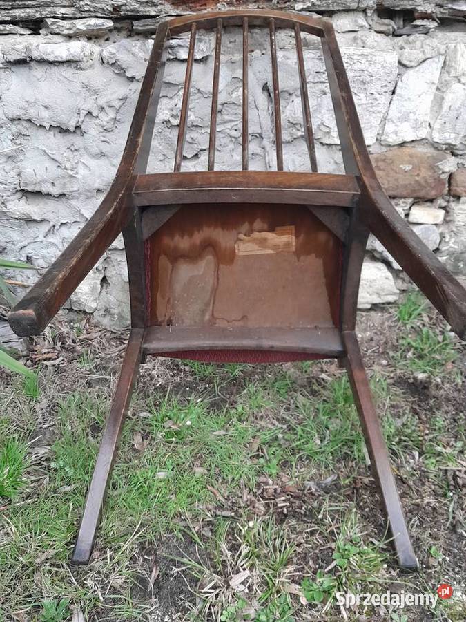Stare krzesło PRL patyczak zabytek retro vintage śląskie Dąbrowa Górnicza sprzedam