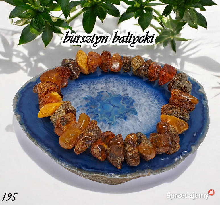 Bransoletka z bursztynu bursztyn bałtycki bryłki Warszawa