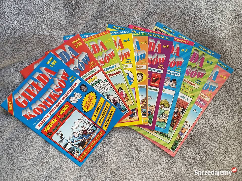 Giełda Komiksów zestaw 9 numerów stan b