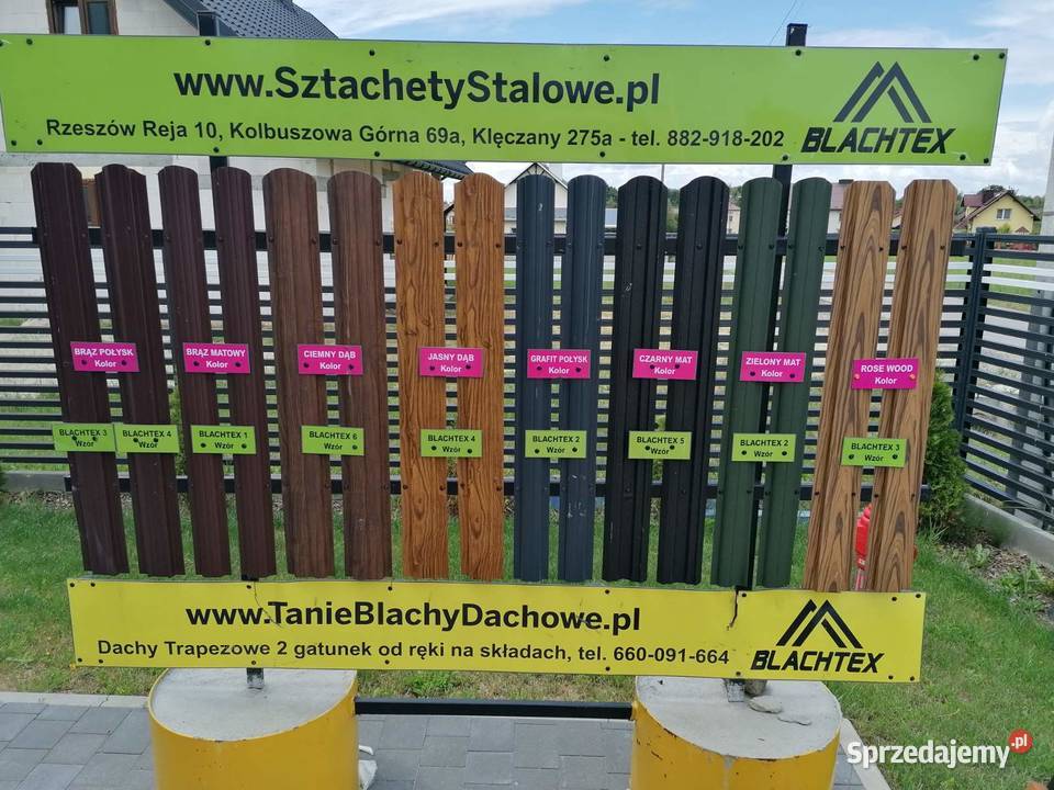 Sztachety metalowe I i II gat ręki metal podkarpackie Jasionka