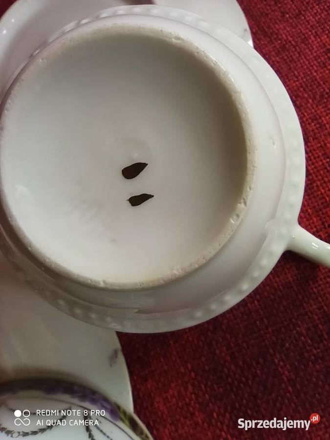 Filiżanka z fiołkami Syg numeryczna 404 Gdańsk