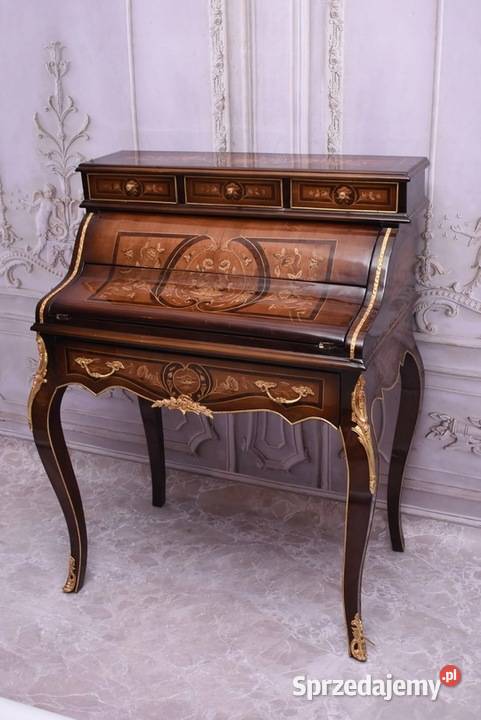 Sekretera Biurko Intarsjowane Sekretarzyk Komoda Kraków