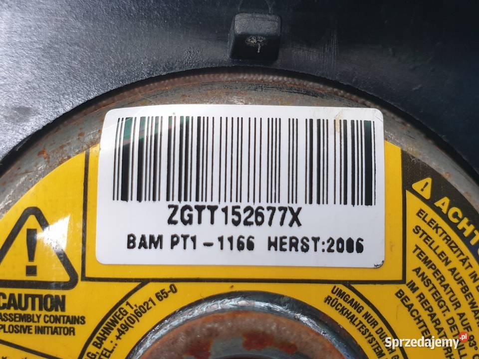 Ford Galaxy II MK2 PODUSZKA POWIETRZNA KIEROWCY Rudka