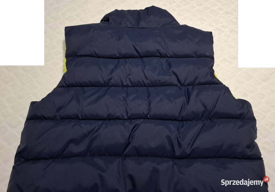 Bezrękawnik kurtka chłopięcy rozpinany granatowy Czeladź sprzedam