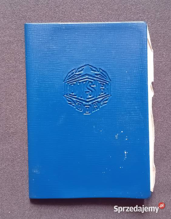 Legitymacja Deutsche Turn und Sportbuch der DDR Koźminek