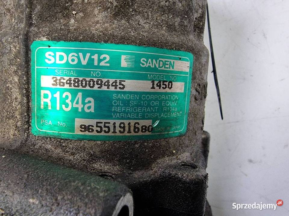 SPRĘŻARKA KLIMATYZACJI CITROEN C3 9655191680