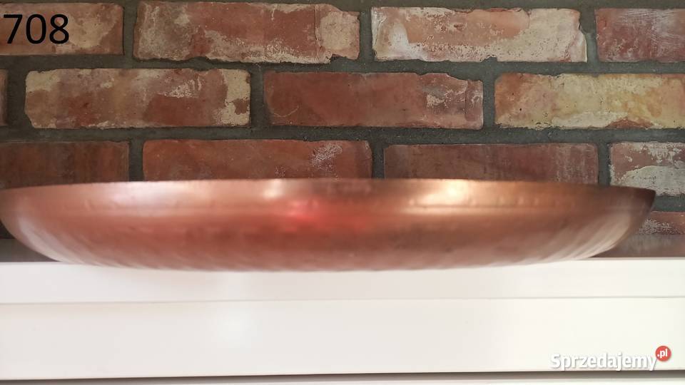 Taca metalowa miedziowana na świeczki 41 708 Gawroniec